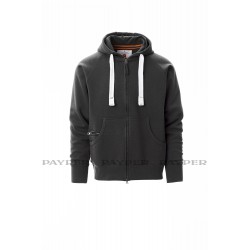 Sweat de travail zippé capuche Dallas Payper gris vue 1