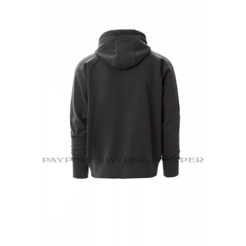 Sweat de travail zippé capuche Dallas Payper gris vue 1