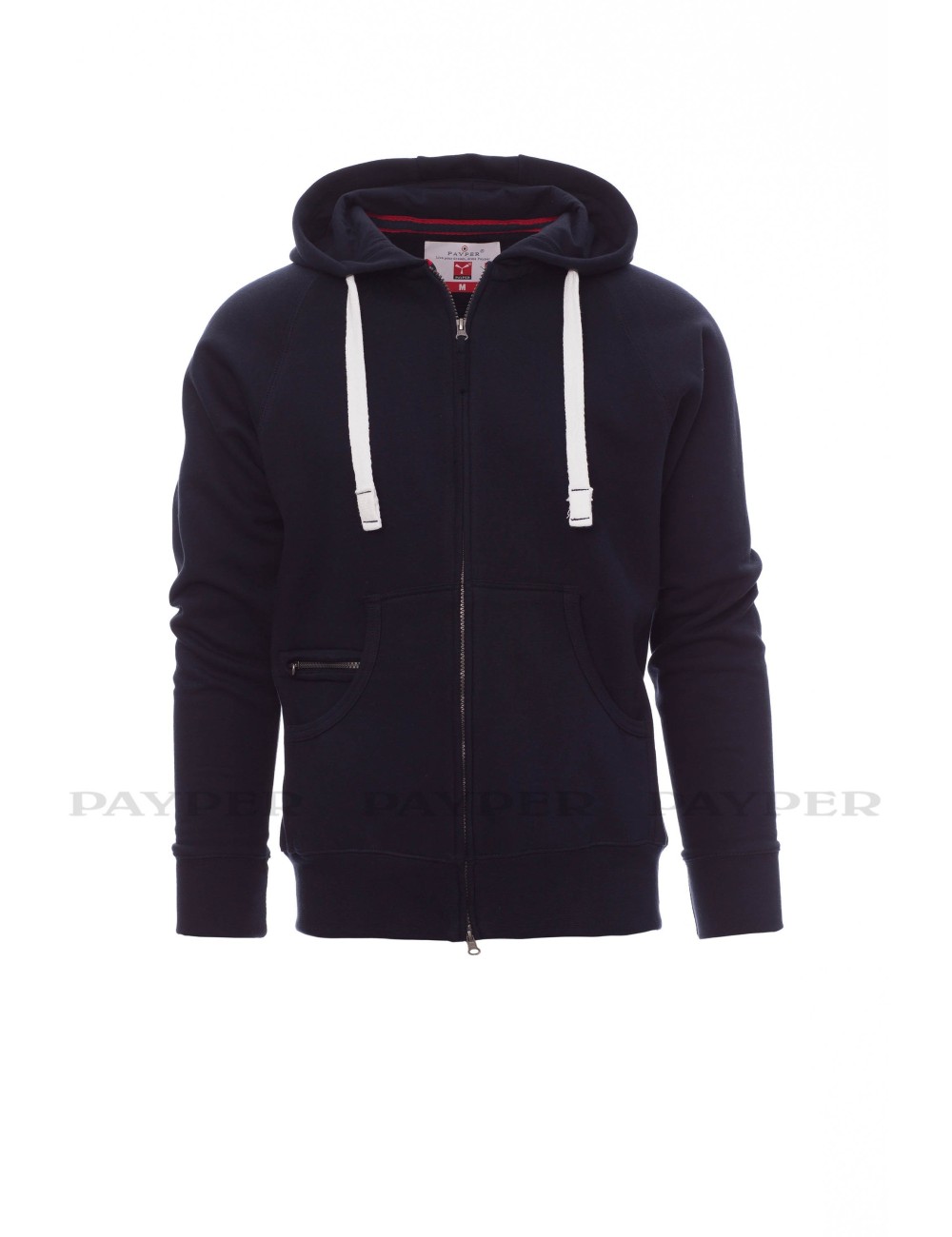 Sweat de travail zippé capuche Dallas Payper navy vue 1