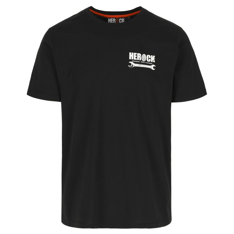 Tee shirt manches courtes motifs outils Herock face