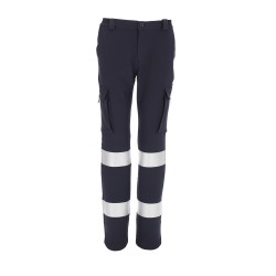 Pantalon de travail visibilité augmentée Naos Valento face