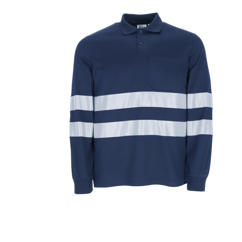 Polo de travail manches longues visibilité augmentée Longford Valento vue 1