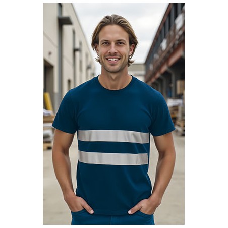 Tee shirt manches courtes visibilité augmentée Sendai Valento vue 1