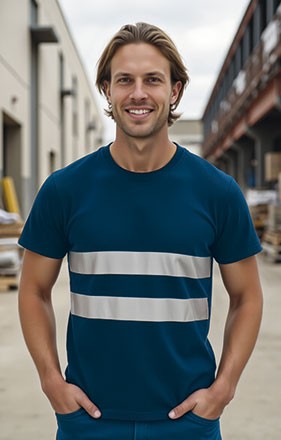 Tee shirt manches courtes visibilité augmentée Sendai Valento vue 1