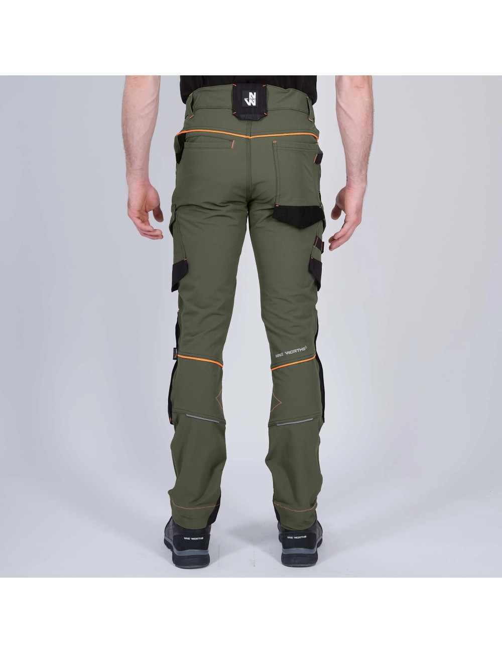 pantalon de travail confort stretch Sacha Nine Worths kaki 2