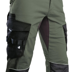 Pantalon de travail ripstop résistant Mirage Nine Worths kaki vue 4 zoom