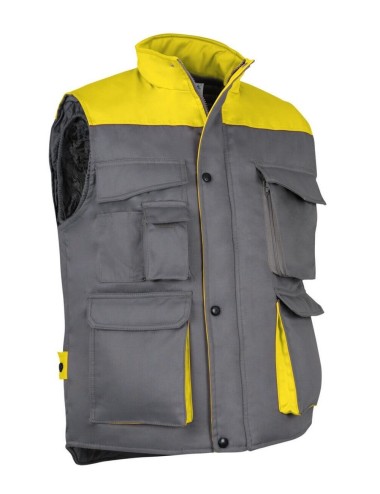 Gilet sans manches bicolore  Thunder jaune marine cotepro.fr