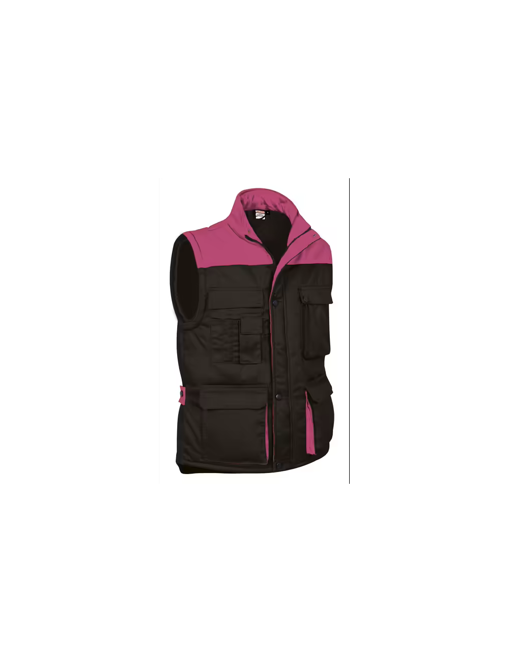 Gilet sans manches femme bicolore Thunder noir rose