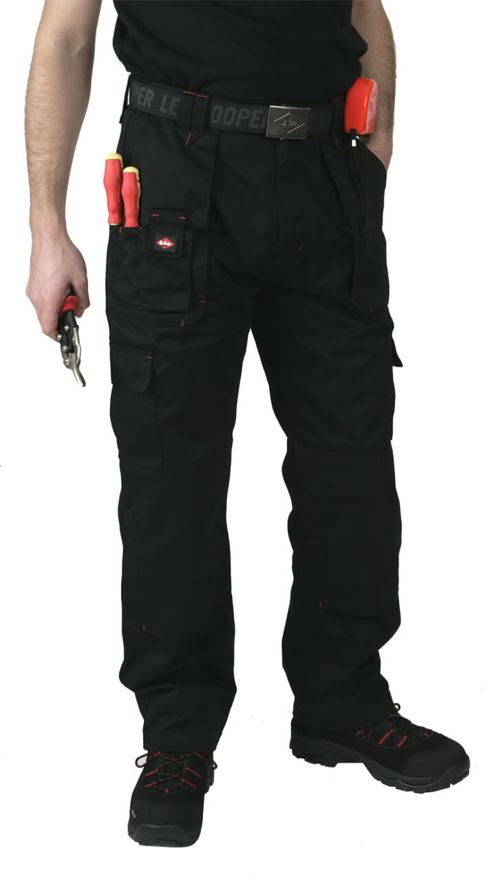 Lee Cooper Workwear homme genou Pad amovible Poche Cargo Combat Pantalons de travail Pantalons 
