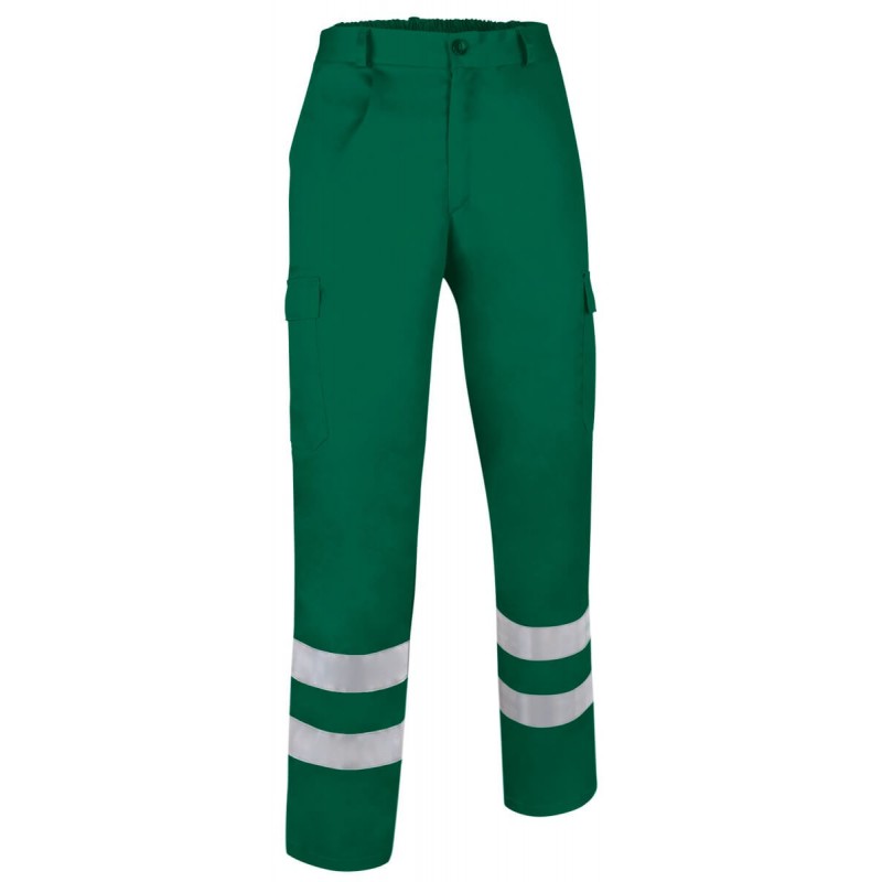 Pantalon de travail reflechissant basique Drill cotepro vert