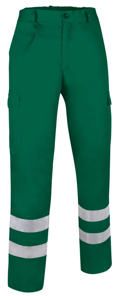 Pantalon travail reflechissant basique Drill cotepro vert
