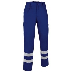 Pantalon travail reflechissant basique Drill cotepro bleu