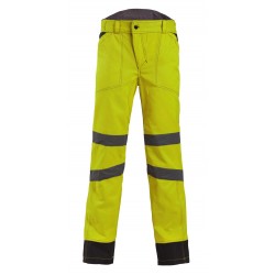 Pantalon haute visibilite Bellus NW jaune ou orange cotepro
