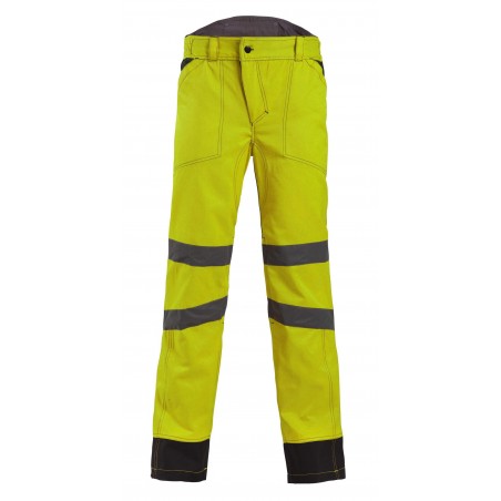 Pantalon haute visibilite Bellus NW jaune ou orange cotepro