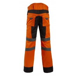 Pantalon haute visibilite Bellus NW jaune ou orange cotepro orange vue 1