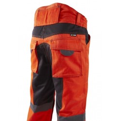Pantalon haute visibilite Bellus NW jaune ou orange cotepro orange vue 2