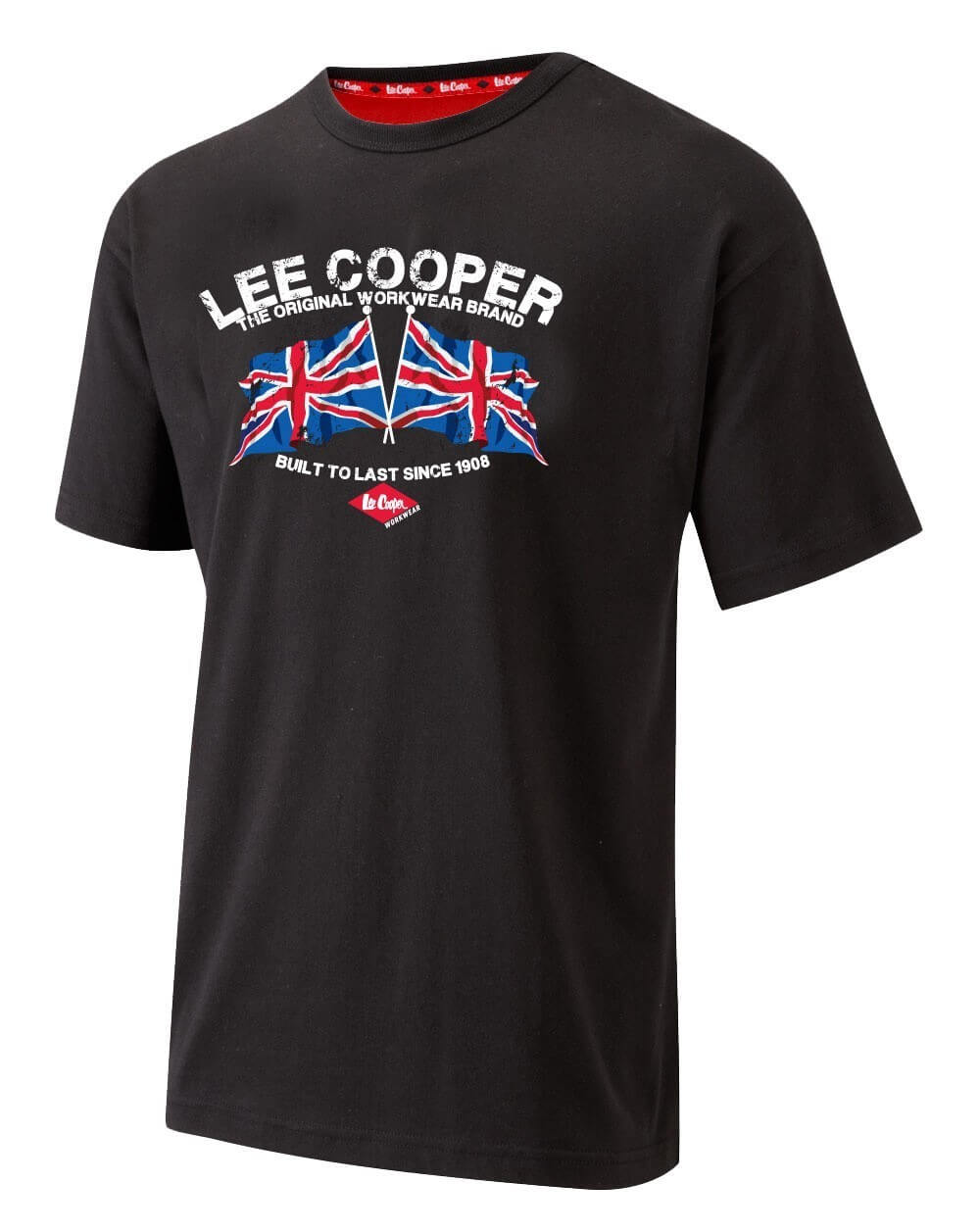 Tee shirt homme manches courtes noir Lee Cooper cotepro