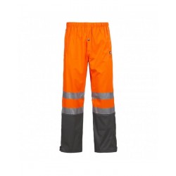 Pantalon pluie haute visibilite Griffis orange North Ways cotepro vue 1