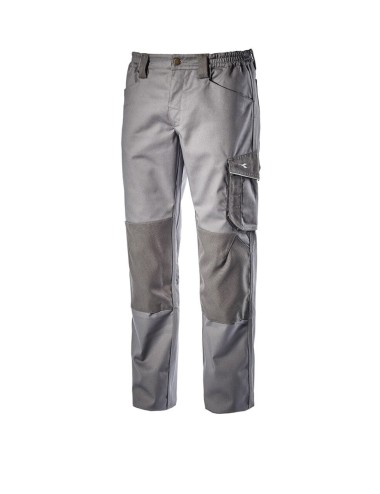 Pantalon travail genouilleres Rock Poly Diadora cotepro gris