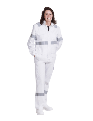 Blouson ambulancier mixte blanc ou marine REMI cotepro blanc