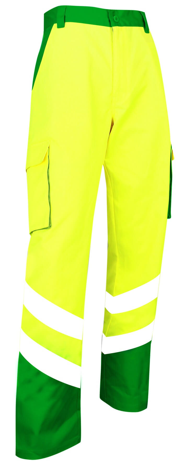 Pantalon haute visibilite Balise EN ISO 20471 vert jaune cotepro