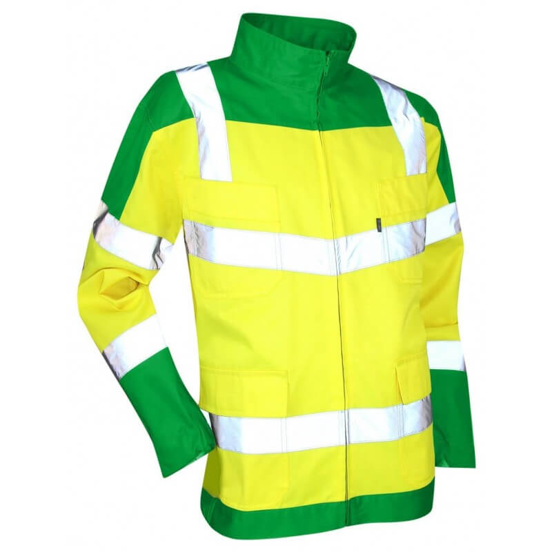 Blouson haute visibilite Urgence LMA vert jaune cotepro