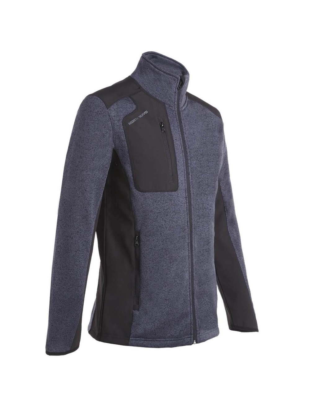 Veste travail maille molletonnee Arsenal Gris ou jaune North Ways cotepro