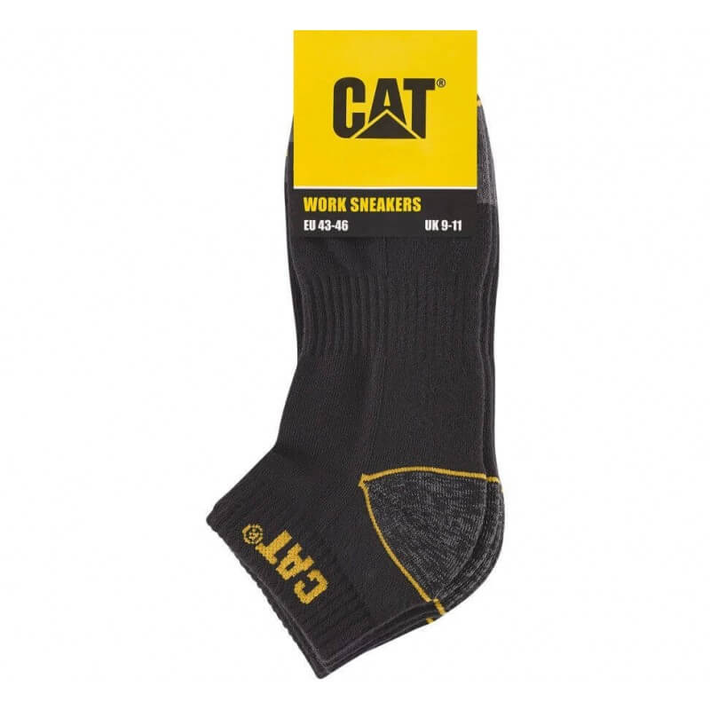 Lot 3 chaussettes travail tiges courtes Caterpillar noir cotepro.fr