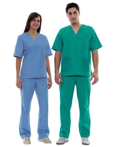Tunique medicale unisexe pas cher link valento cotepro blanc
