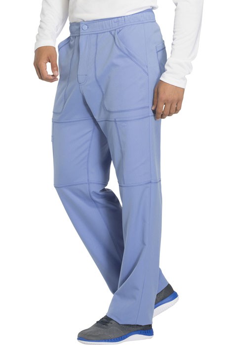 Pantalon medical elastique homme bleu ciel Dickies cotepro