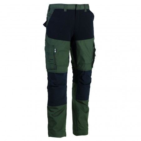 Pantalon travail extensible Hector kaki Herock cotepro