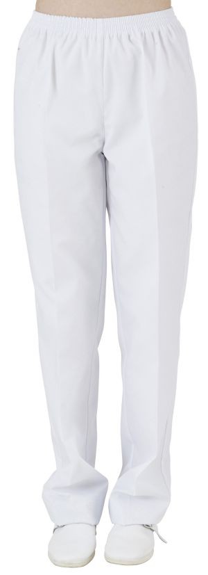 Pantalon travail mixte blanc sans poches cotepro