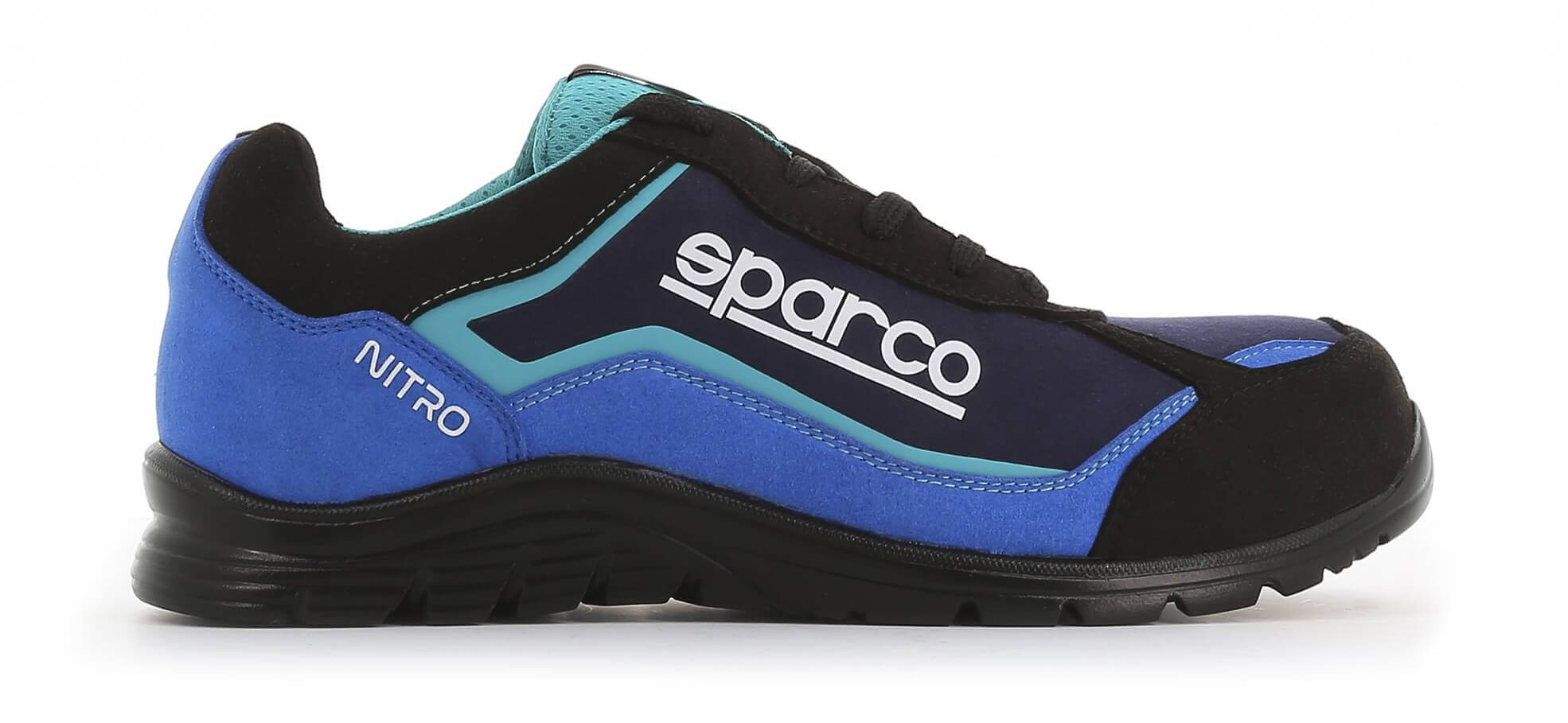 Basket sécurité Sparco légère nitro S3 noir bleu - Côté Pro