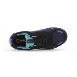 Basket sécurité Sparco légère nitro S3 noir bleu vue dessus - Côté Pro