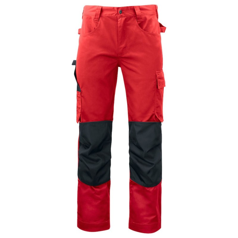 Pantalon travail poches genouilleres 5532 Projob rouge ou beige cotepro