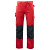 Pantalon de travail poches genouillères 5532 Projob rouge ou beige