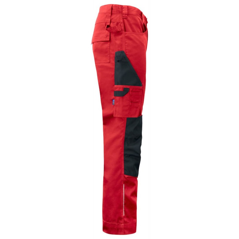 Pantalon travail poches genouilleres 5532 Projob rouge ou beige cotepro