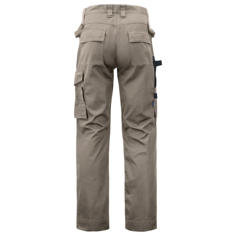 Pantalon travail poches genouilleres 5532 Projob rouge ou beige cotepro beige