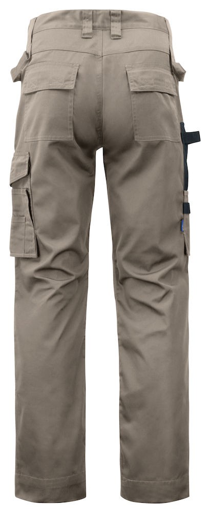 Pantalon travail poches genouilleres 5532 Projob rouge ou beige cotepro beige vue 1