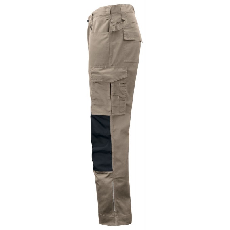 Pantalon travail poches genouilleres 5532 Projob rouge ou beige cotepro beige