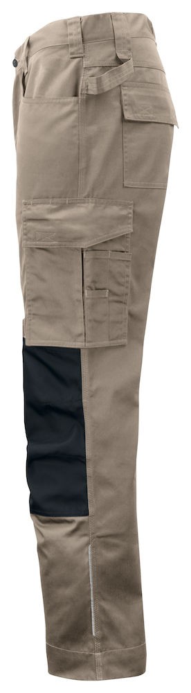 Pantalon travail poches genouilleres 5532 Projob rouge ou beige cotepro beige vue 2