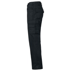 Pantalon travail classique 2530 Projob noir ou vert cotepro noir vue 2