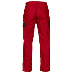 Pantalon travail leger 2518 Projob rouge ou blanc cotepro vue 1