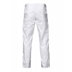Pantalon travail leger 2518 Projob rouge ou blanc cotepro blanc vue 1