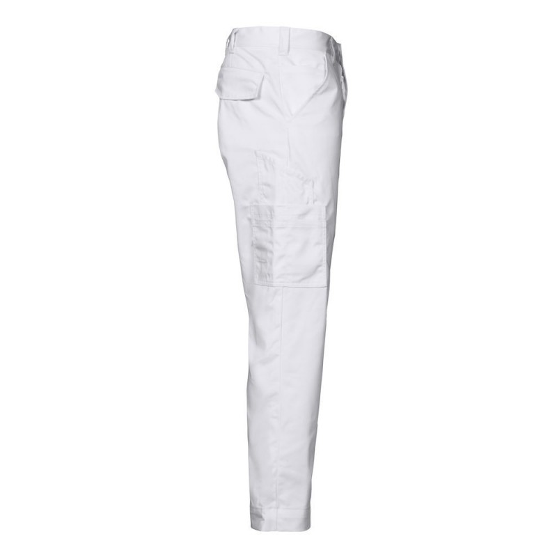 Pantalon travail leger 2518 Projob rouge ou blanc cotepro blanc