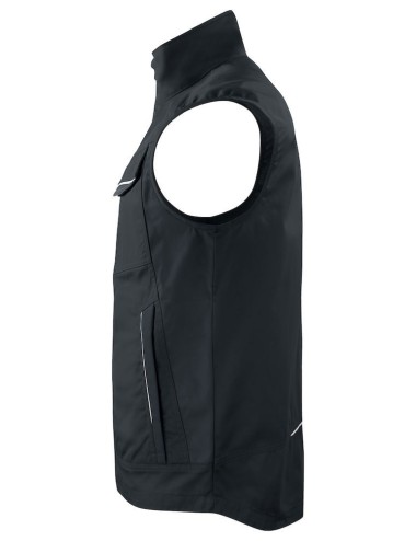 Gilet travail bodywarmer 5706 Projob noir ou vert cotepro noir vue 2