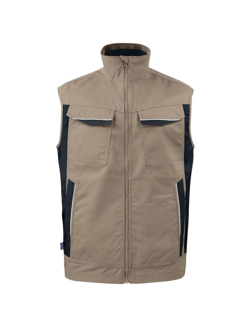 Gilet travail bodywarmer 5706 Projob rouge ou beige cotepro beige