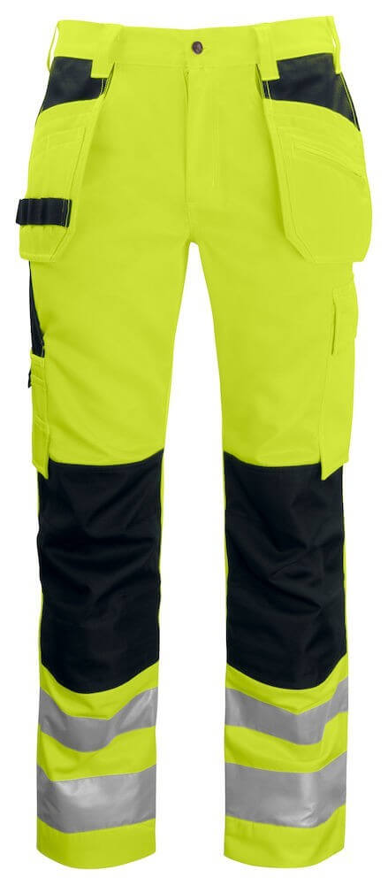 Pantalon haute visibilite poches flottantes 6531 Projob jaune cotepro