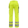 Pantalon haute visibilité poches flottantes 6531 Projob jaune