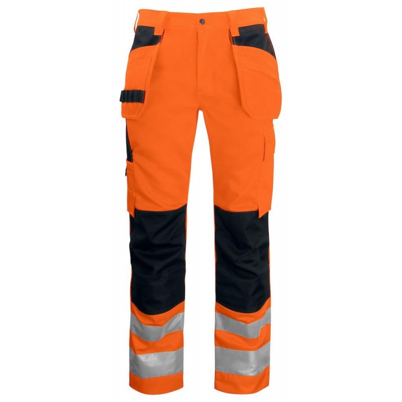 Pantalon haute visibilite poches flottantes 6531 Projob orange cotepro